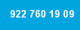 922 760 19 09 922 760 19 09